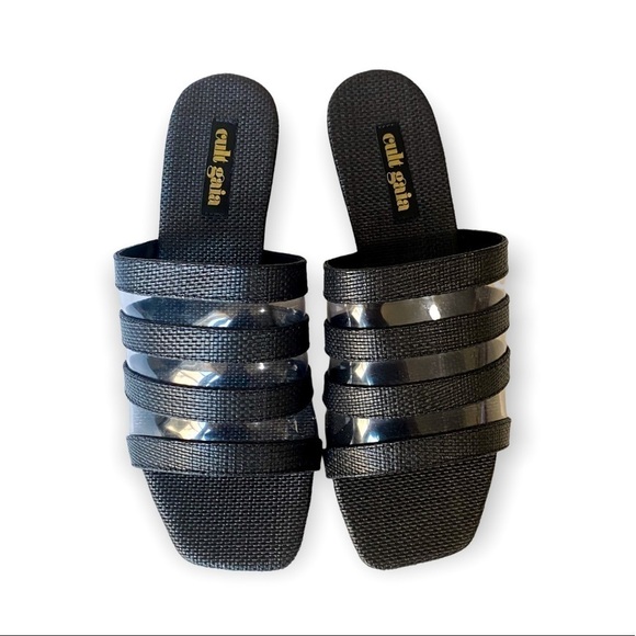 New‎ in Box, Cult Gaia Sarelle Flat Sandals, Black, Size 37EU - Picture 10 of 16